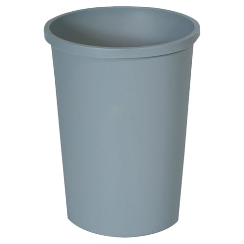 Rubbermaid Commercial Products Untouchable Trash Can, 11-Gallon, Gray, Durable Wastebasket for Home/Kitchen/Garage/Office/Outdoor Trash Can