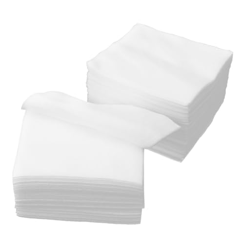 PENIKOKO 100 piezas Unidades Almohadillas Desmaquillantes de Tela No Tejida Blancas Toallitas Suaves para Limpieza Facial Profunda Herramientas Reutilizables para Maquillaje