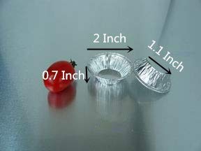 Keisen 2" Mini Pie Pan 3/5Oz Foil Utility Cup 100/Pk #TOP3