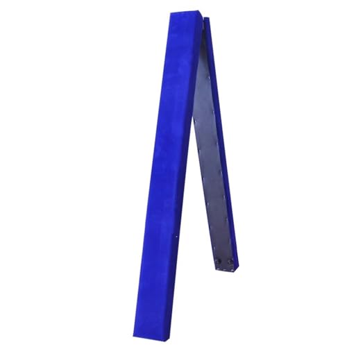 YXXSDP 6.9 Ft Long Folding Balance Beam, Portable Gymnastics Floor Beam Equipment with Non Slip Base & Suede Cover, for Training/Practice/Professional Home Exercise (Color : Blue)