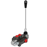 Hydraulic Flow Control Valve, 1 Spool 11 GPM Hydraulic Directional Control Valve Adjustable Hydraulic Joystick...