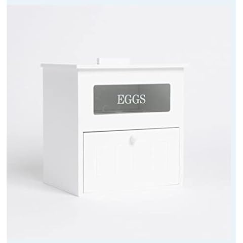 MatchLexx® Egg House Egg Hut, Egg storage, Egg Holder, Storage Box, Container for Eggs, Egg Rack, Egg Cabinet, Storage Cabinet for Kitchen -White Cover