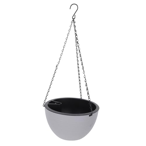 Toyvian 1 Juego Maceta Absorbente de Agua automática Maceta Colgante de Pared Plantador Colgante macetero Colgante macetas Colgantes de Jardin caldero colgado el plastico Gris Claro
