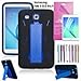Samsung Galaxy Tab E 8.0" Case, EpicGadget(TM) Tab E 8 inch T377/T375 Heavy Duty Hybrid Case Full Protection Cover with Kickstand For Tab E 8.0 Display + 1 Tab E 8 Screen Protector (Black/Blue)