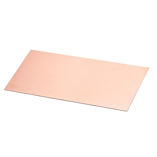 YOKIVE PCB Rame Rivestito Scheda, FR4 Lato singolo Vuoto Circuito Schede, Ottimo per Elettronica Hobby, Acquaforte, Circuito Progetti (200mmx100mmx1mm)