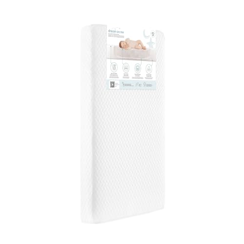 Image of Dream On Me Premium 2-in-1 Baby Fairy Crib & Toddler Mattress, Made in USA