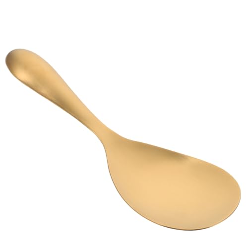 HOLIDYOYO Multifunctional Stainless Steel Rice Spoon with Ergonomic Handle Non Stick Rice Paddle for Home Hotel Restaurant Use Kitchen Accessory for Smooth Scooping