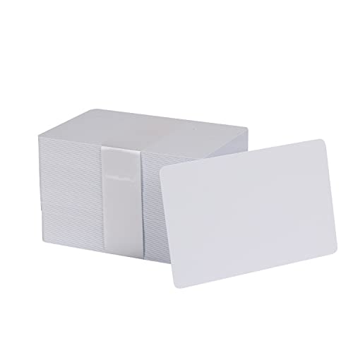 Image of Pack of 100 White CR80 PVC Cards | 20 mil by easyIDea