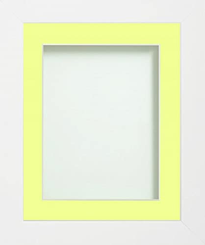 Frame Company Candy Range White Picture Photo Frames with Mount*Choice of Colours*