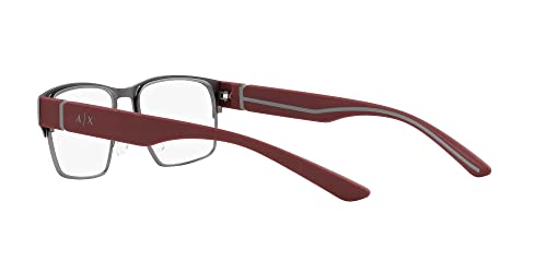 Image of Armani Exchange mens Ax1059 Rectangular Prescription Eyewear Frames