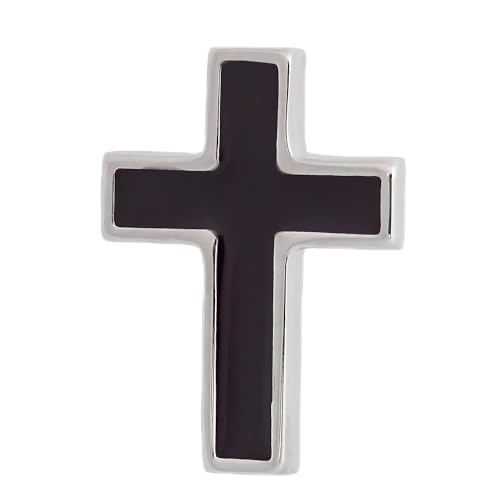 Image of Women's Cross Brooch Lapel Pin Faith Fashion Jewelry | Classic cross tie tack lapel pins. Decorative jewelry accessories for women's dresses, scarves, suits and church events