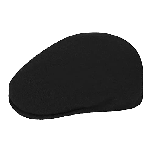 Kangol Wool 504 Flat Cap, Black, 2X-Large