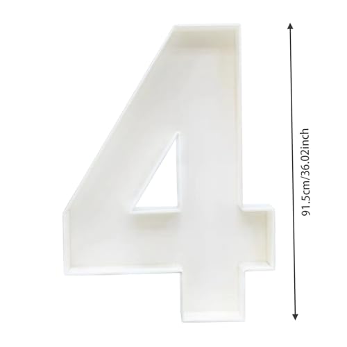 Découpe extra large numéro 4 pour mosaïque de ballons festifs - 6