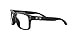 Oakley Mens Ox8156 Holbrook Rx Square Prescription Eyewear Frames, Satin Black Silver Icon/Demo Lens, 56 mm