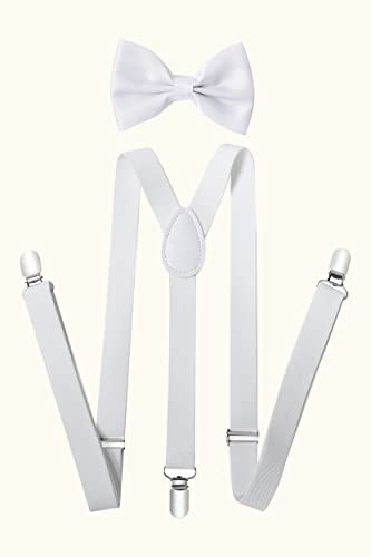 Image of BABEYOND 1920s Mens Gatsby Gangster Costume Accessories Set 30s Manhattan Fedora Hat Suspenders