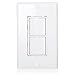 Maxxima AC Combination Switch - Double On/Off Paddle Rocker Light Switch, White Decorative Wall Plates Included, 15 Amp, Ideal for Bedrooms, Kitchens, Fans, and Household Use - 2 Pack