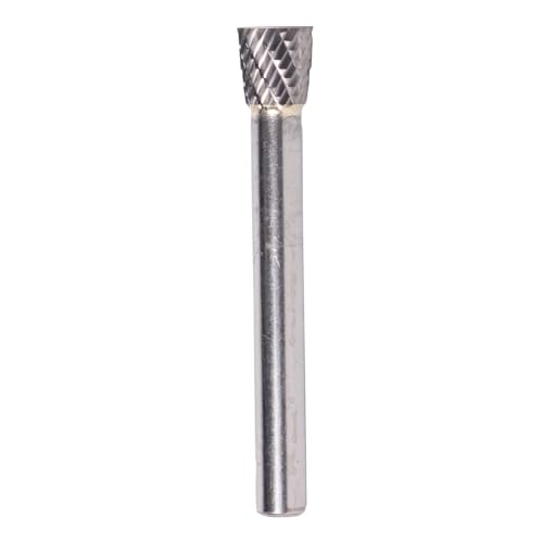 Image of Drill America SN-7 Carbide Burr /Rotary File Inverted Cone Double Cut for Die Grinder 3 /4 inch Dia. x 5 /8 inch Cut Length with 1 /4 inch Shank and 2-3 /8 inch Overall Length, DUL Series
