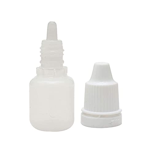 Image of dinojames 5ml Sealed Liquid Dropper Bottles with Cap and Inner - Pack of 100 Pcs. (For Homeopathic & Ayurvedic Use)