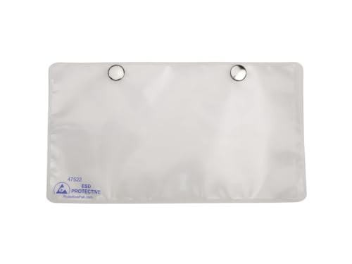 Protektive Pak 47522 - Card Holder, Static Dissipative, w/Snaps, 4' x 7', 25/Pk
