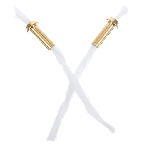 KONTONTY 2Pcs Copper Tubing Wick for Oil Lamps Efficient Replacement for Kerosene Lanterns Compatible with Various Lamp Stable Combustion and Smooth