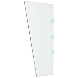 vidaXL Seitenwand für Vordach Transparent 50x100 cm Hartglas