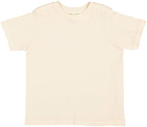 RABBIT SKINS Fine Jersey Toddler T-Shirt Boy & Girl| Kids Tee| Blank Child Tshirt, Natural, 2T