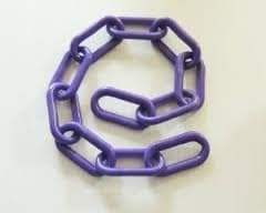 JellyBeadZ 1 1/2 Inch Purple Plastic Chain Bird Toy Parts- 5 Foot Length