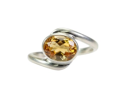 Image of 55Carat Choose Your Color Natural Gemstone Silver Statement Rings for Gift Corssover Style Size 5 to 12