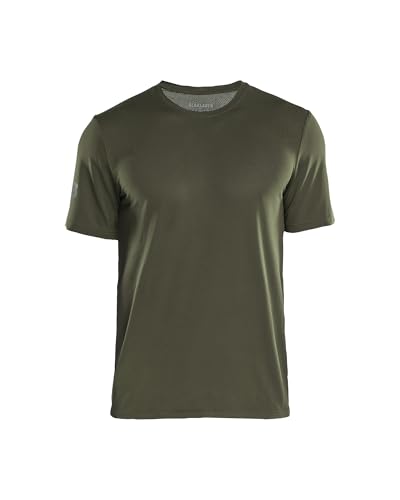 Camiseta Blaklader 3415 verde bosque M evita quemaduras solares en el trabajo