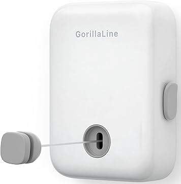 GorillaLine: Corde à Linge Rétractable Robuste et Durable pour Intérieur/Extérieur