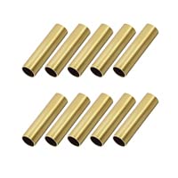 OFOWIN [10 Stück] Messing-Rundrohre, 30 mm Länge, 9 mm Außendurchmesser, 0,5 mm Wandstärke, Metall-Kupfer, nahtlos, gerade Rohre für DIY-Zugluft-Dekorationsrahmen Cover