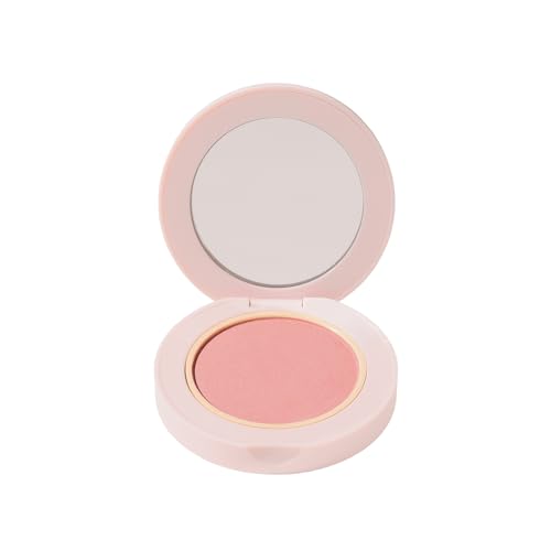 Image of Wander Beauty Hydrating Powder Blush - Lightweight, Peach Blush Makeup with a Blurring, Satin Finish - Buildable Formula with Hyaluronic Acid, Squalane & Aloe Leaf Extract - Peach of Mind - 0.18 oz