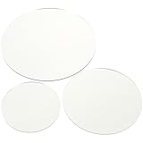 LALADEFIEE de Tablero de Espejo Acrílico Redondo Accesorios Profesionales 3 Piezas Clara y Fácil Uso para Fotografía para Exhibición de Joyería y Productos de Belleza