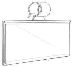 Wire Shelf Edge Hanging Label Holders, 100 per Bag, 42725