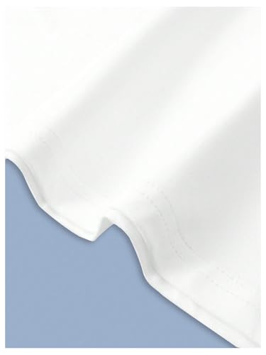 Men's Letter Graphic Tee Shirt Short Sleeve Crew Neck Cool Baggy Shirts4