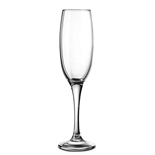 Ash & Roh® Crystal Red Wine Glass - 200 ml Set of 2 - Non Lead Crystal Viola Champagne Flute, Clear - Image 2 thumbnail