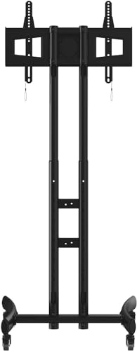 Soporte móvil para TV con ruedas y almacenamiento miniatura 1