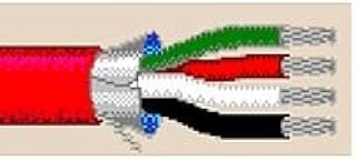 89418 150FT 18 AWG 4C Stranded Overall Shielded Communications & Control Cable CMP Article 800 Plenum - Red Belden