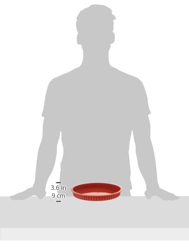 Silikomart CROSTATA Silikonform – Ø26 Cm, Höhe 3 Cm, 1,3 L, Platin-Silikon, Made In Italy, Mit Sicherheitsring