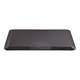 Safco Products Movable Anti Fatigue Mat 2110BL, Comfortable for Use with Standing or Adjustable Height Desks, Helps Increase Activity, Easy to Move and Clean, Black