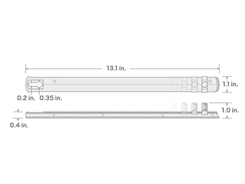 Tekton 3/8 Inch Drive X 13 Inch Socket Rail, 15 Clips (Red) | Osr12115 #TOP2