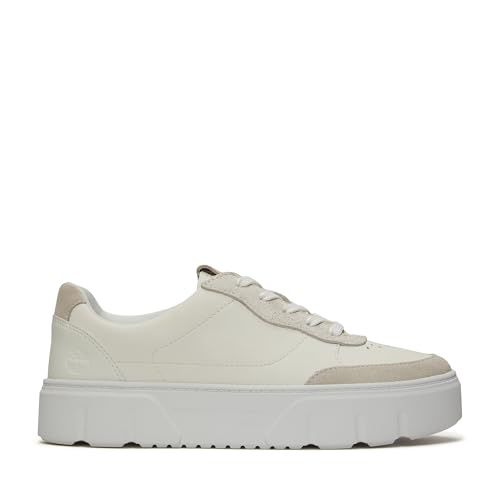 Timberland Women's Laurel Court Sneaker, Natural Leather, 11 Medium