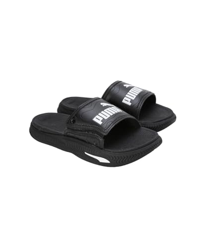 Image of Puma | Softride Pro 24 Men's Slides | Warm White-Olive-Toasted Almond