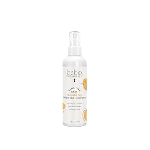 Babo Botanicals Sensitive Baby Fragrance-Free Diaper Rash Cream Spray – No touch, mess-free application – 14.9% Zinc Oxide – Shea Butter, Olive Oil & Aloe Vera – For Babies – 3fl.oz.