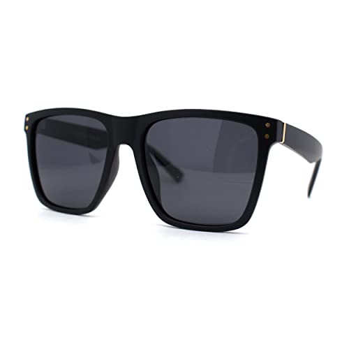 SA106 Polarized Mens Gentlemans Horn Rim Plastic Hipster Sunglasses2