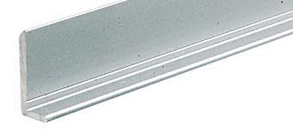 CRL Brite Anodized 1/4 Aluminum L-Bar Extrusion - 12 ft Long