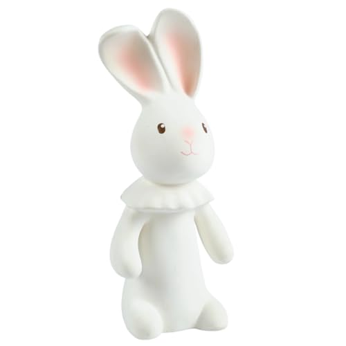 Tikiri Havah The Bunny all Rubber Squeaker Toy (White)