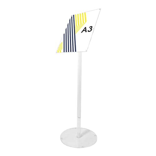 Danieli | Expositor publicitario de acrilico de pie con Soporte para Carteles A3 con Cierre magnético Que se orienta en Horizontal o Vertical | Soporte para Menu de Exterior para exponer Poster A3 Cover