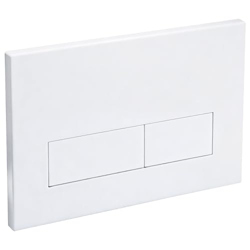 Empyreal Drückerplatte WC Spülkasten Ersatzteile Kompatibel mit Geberit Sigma01,20,30 UP300 & 320 115770115 Betätigungsplatte 2-Mengen-Spülung (Gletscher Weiß)