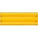 Global Industrial Steel Guard Rail, 3-Rib, 4'L, Yellow